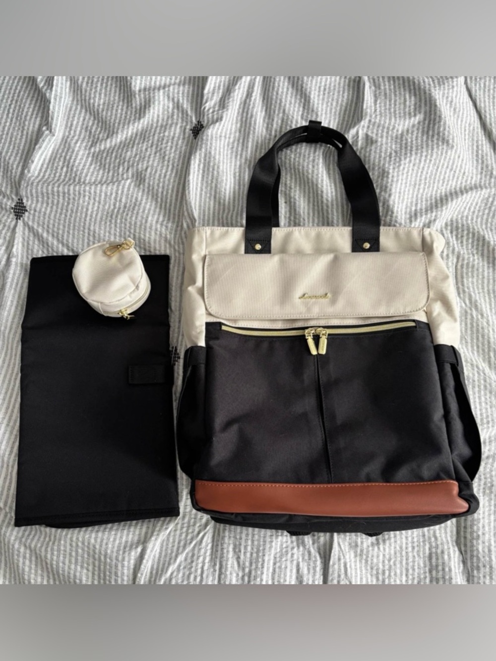 Two-Tone LoveVook Diaper Backpack
